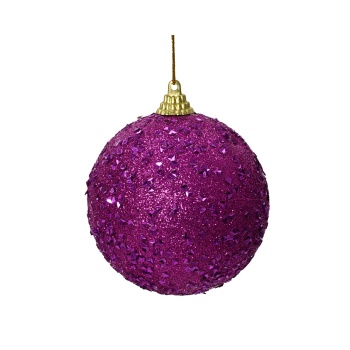 Kuusemuna 8cm Glitter lilla
