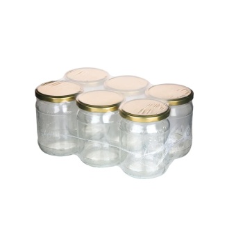 Klaaspurk kaanega 520ml 6tk