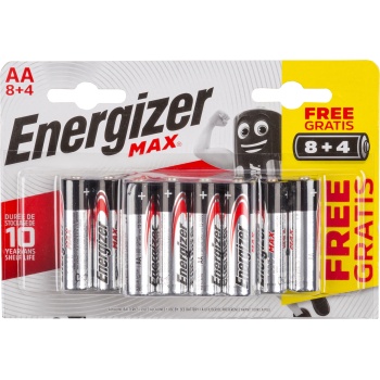 Patarei Energizer Max AA 8+4tk