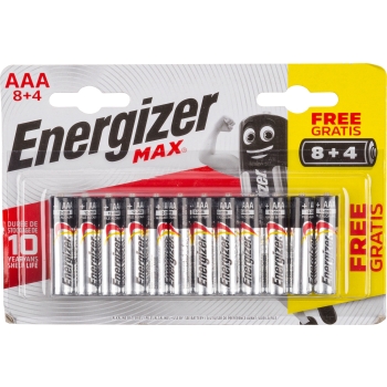 Patarei Energizer Max AAA 8+4tk