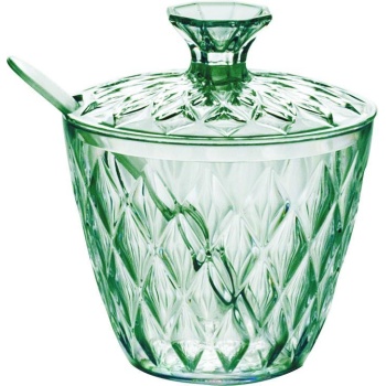 Suhkrutoos kaanega Glamour 300ml roheline