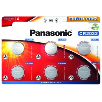 Patarei Panasonic CR2032 6tk