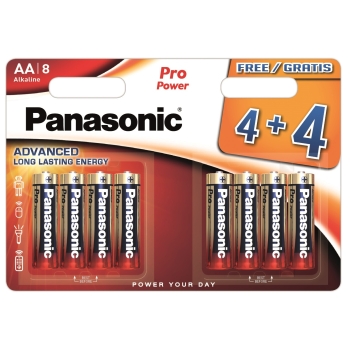 Patarei Panasonic ProPower AA 4+4tk