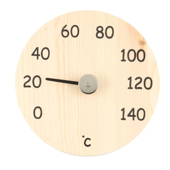 Saunatermomeeter 15cm ümmargune puidust