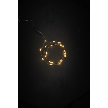 Valgustraat 20LED 2xAA soe valge