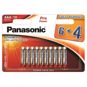 Patarei Panasonic AAA 6+4tk ProPower
