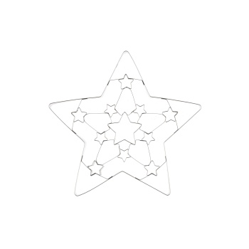 Piparkoogivorm suur Täht 3D