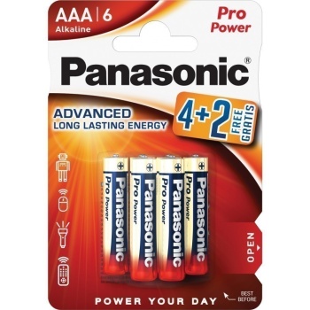 Patarei Panasonic Pro Power AAA 4+2tk