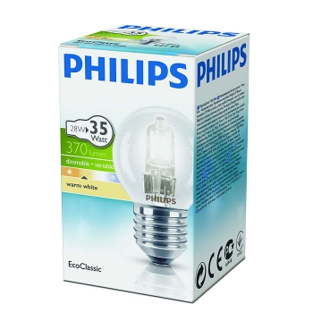 Halog.lamp EcoCl.Philips 28W E27 P45