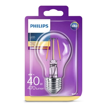 LED Filament  Philips 40W E27 A60 470lm