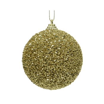 Kuusemuna 8cm Glitter kuldne