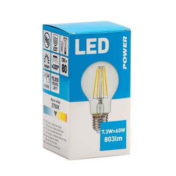 LED lamp Power GLS 803LM E27 soe valge