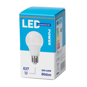 LED lamp GLS 8W E27 806lm 2700K 15000h