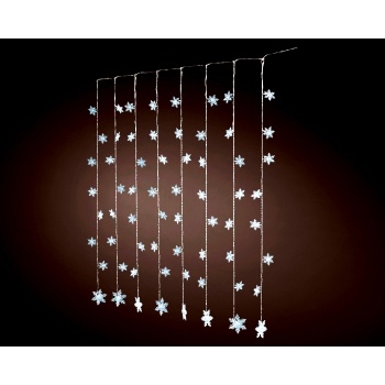 Valguskardin Lumehelbed 64LED 120x100cm