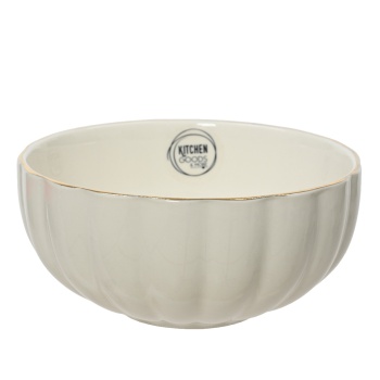 Kauss 15cm kuldäärega valge