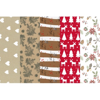 Jõulupaber Xmas 5mx70cm valik