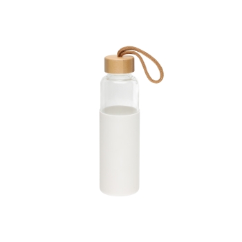 Veepudel Maku 550ml klaas/silik valge