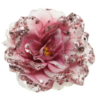 Dekoratsioon Roos 14x8,5cm roosa
