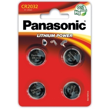 Patarei Panasonic CR2032 4tk