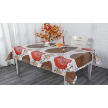 Vakstu laius 137cm punased ja pruunid ringid
