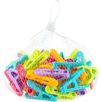 Pesulõksud 5x1,2cm 48tk plastik valik