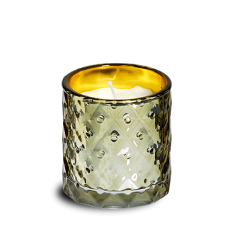 Küünal Spaas klaasis 25h valge/kuld