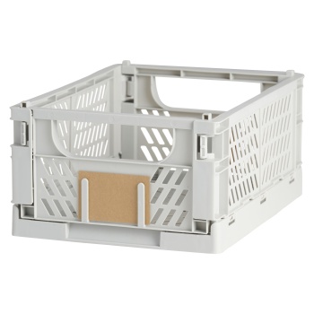 Volditav plastkast helehall 33*24.5*15cm