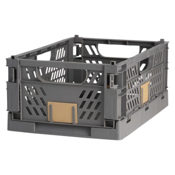 Volditav plastkast tumehall 50*33*20cm