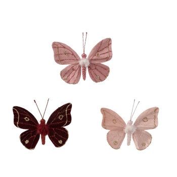 Dekoratsioon Liblikas 14cm velvet valik
