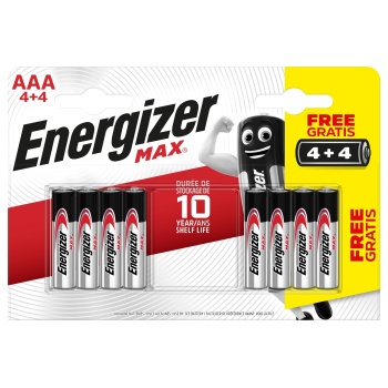 Patarei Energizer Max AAA 4+4tk