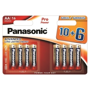 Patarei Panasonic Pro Power AA 10+6tk