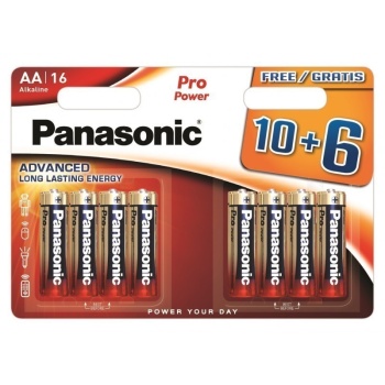 Patarei Panasonic Pro Power AA 10+6tk