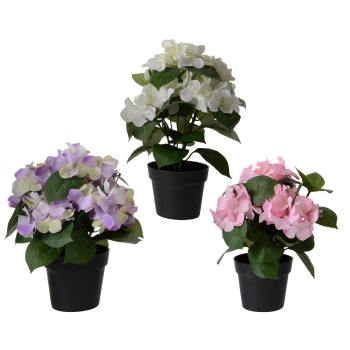 Kunstlill Hortensia potis 24cm valik