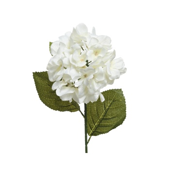 Kunstlill Hortensia 66cm valge