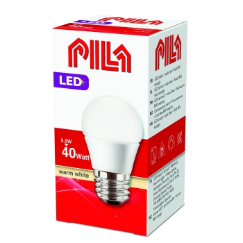 LED lamp Pila 5,5W E27 470lm matt
