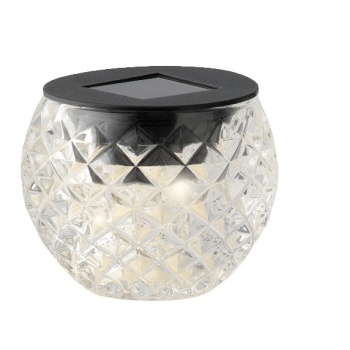 Solarlamp lauale 8x6cm klaasist