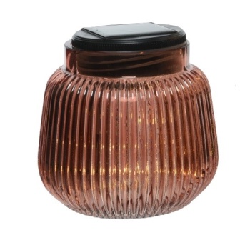 Solarlamp lauale 13x13cm  klaasist