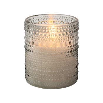 LED-küünal 8x10cm klaasist sinine