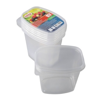Külmikukarp kaanega 1000ml 5tk