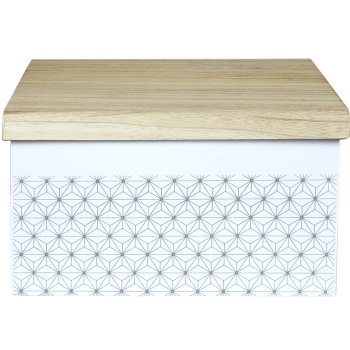 Puidust kast kaanega Amy 37x26x21cm