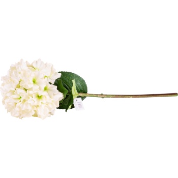 Kunstlill Real Hortensia 70cm valge