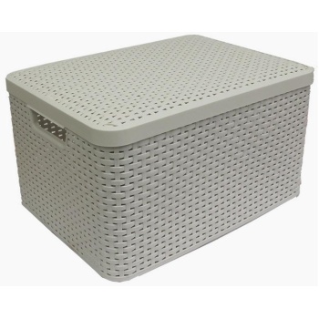 Korv Curver Style 43x32x26cm+kaas valge