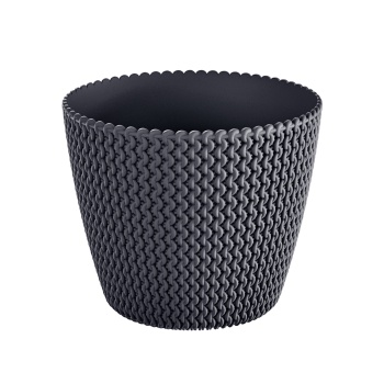 Ümbrispott Splofy 13cm plast must