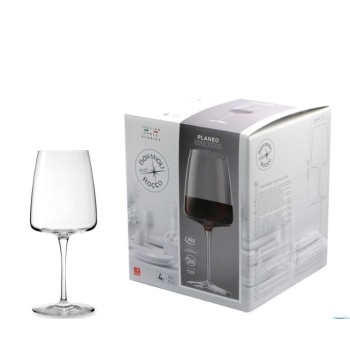 Planeo Rosso punase veini pokaalid 55,5cl karbis 4tk