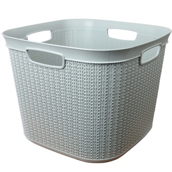 Plastkorv kootud Knitty 41L hall