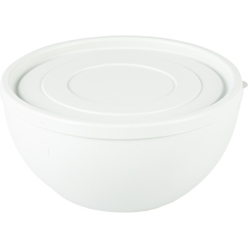 Kauss kaanega 600ml ümmargune helehall