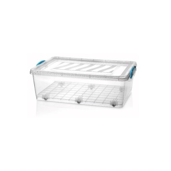 Plastkast kaanega Ücsan 30L ratastega