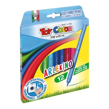 Viltpliiatsid Toy Color Arlekino 12tk