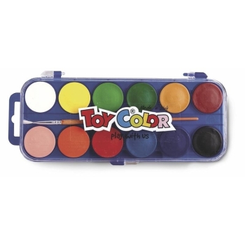 Vesivärvid Toy Color 12tk+ pintsel