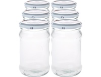 Klaaspurk kaanega 315ml 6tk
